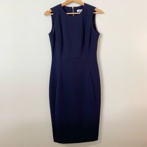 Calvin Klein Dress - Size 4 - Navy with Gold Zipper